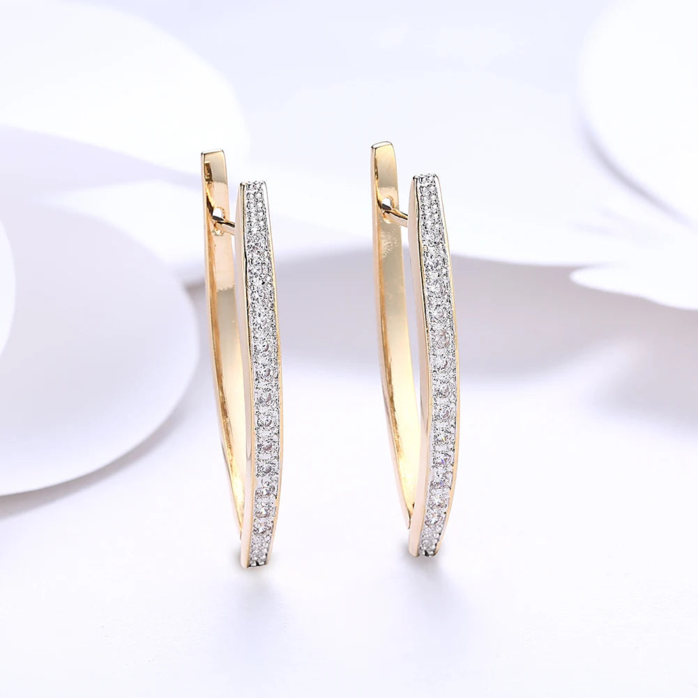 18K gold earrings