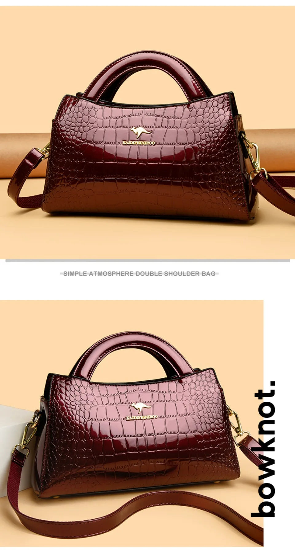 Kangaroo Brand Alligator Bags