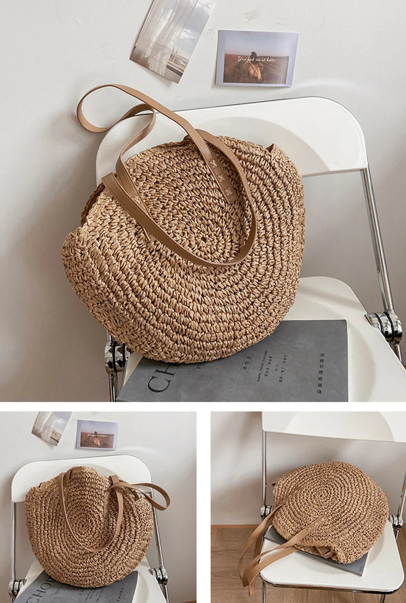 Summer Round Straw Bags