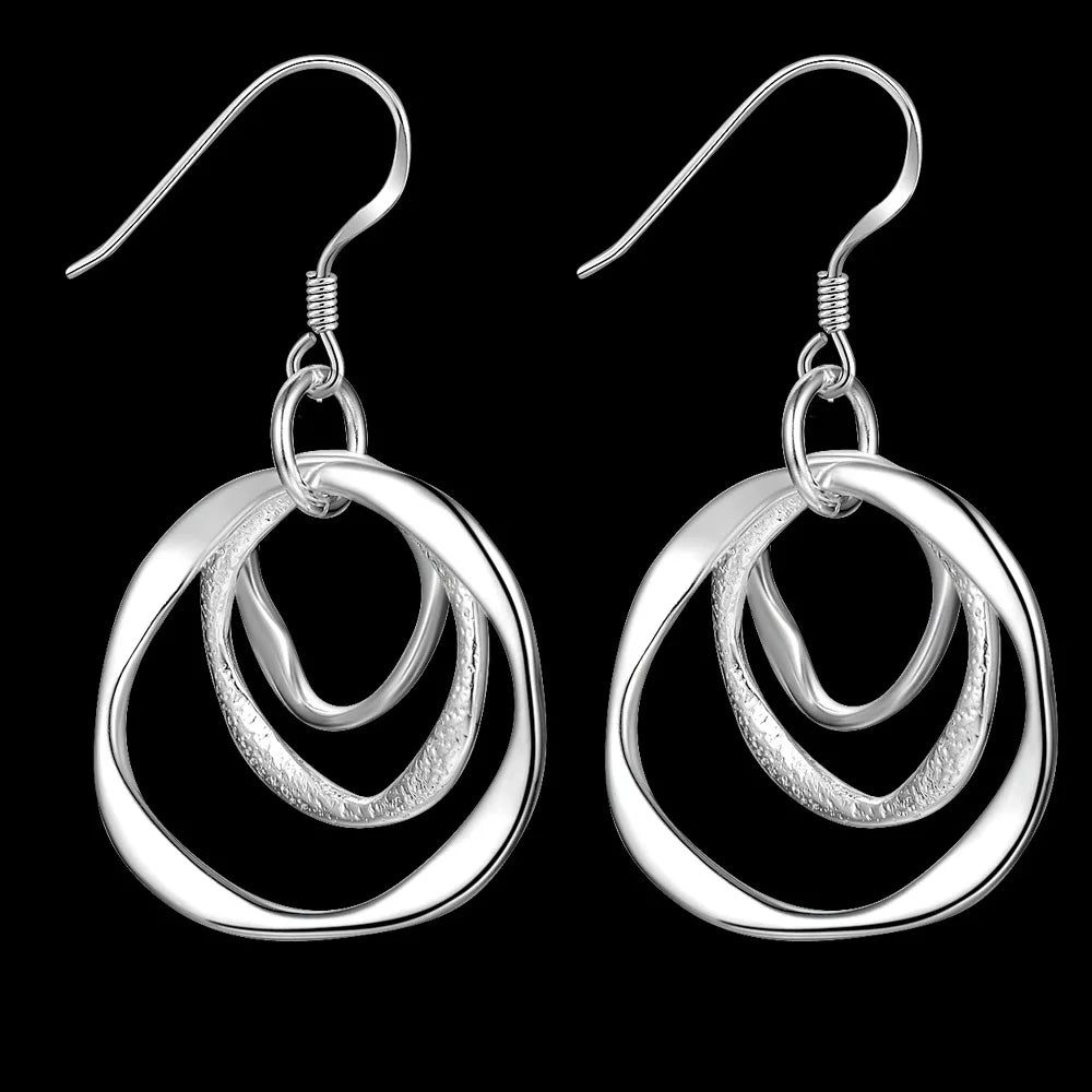 Silver Earrings Elegant