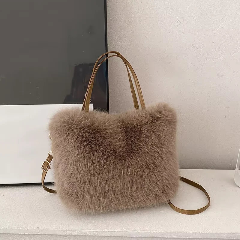 Faux Fur Tote Bag]