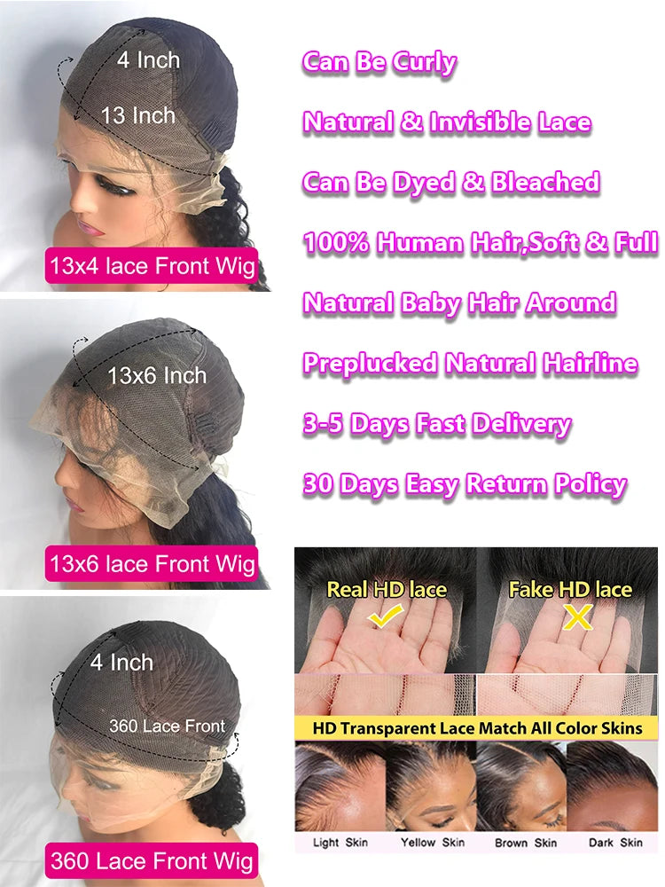 Density Curly Human Hair Wigs