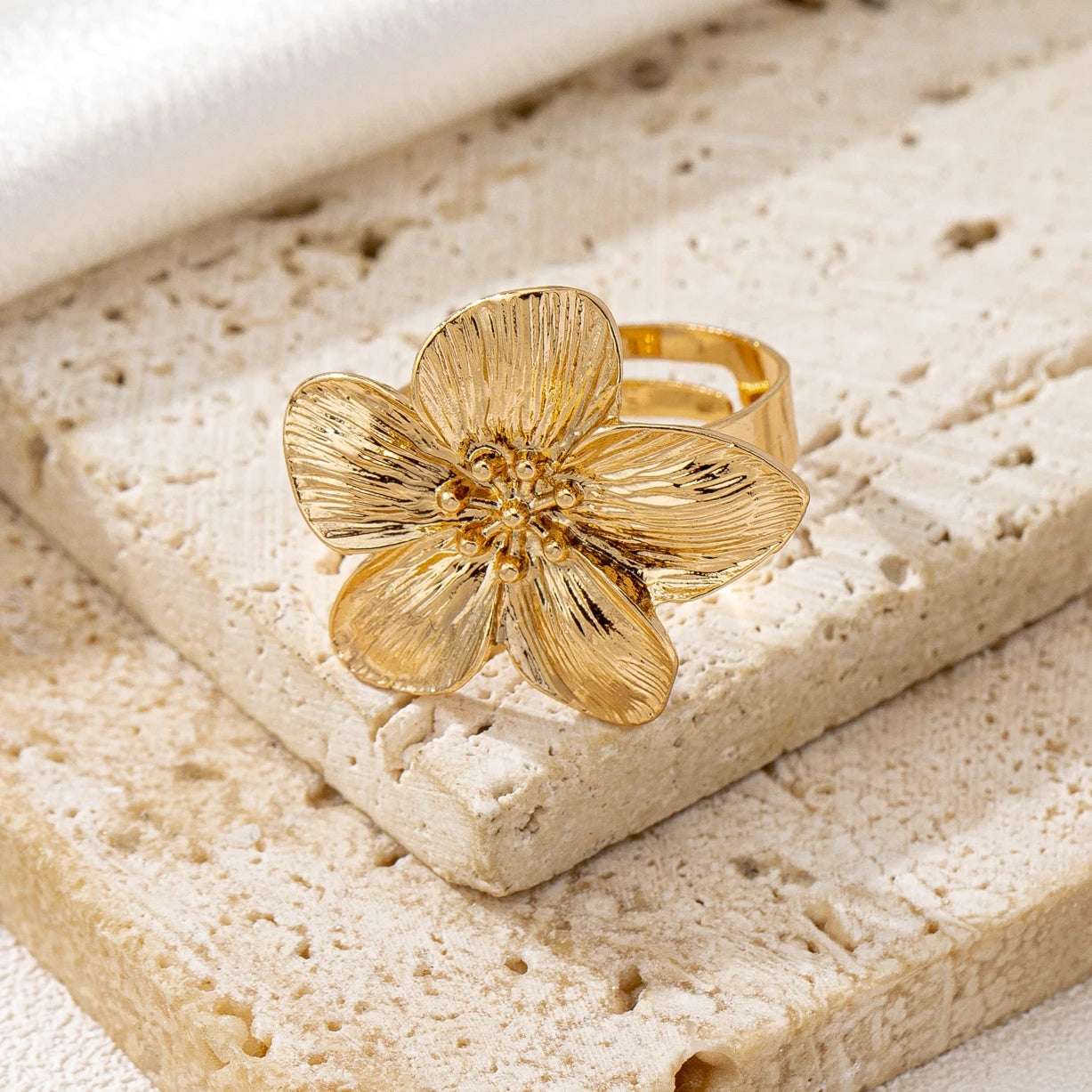 Ring with a Flower Design