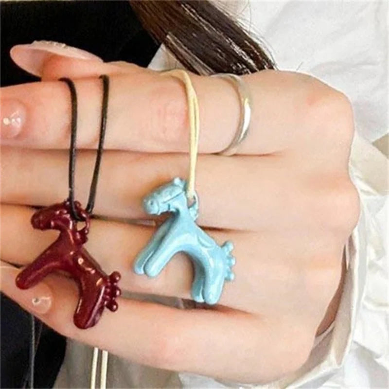 Colorful Horse Pendant