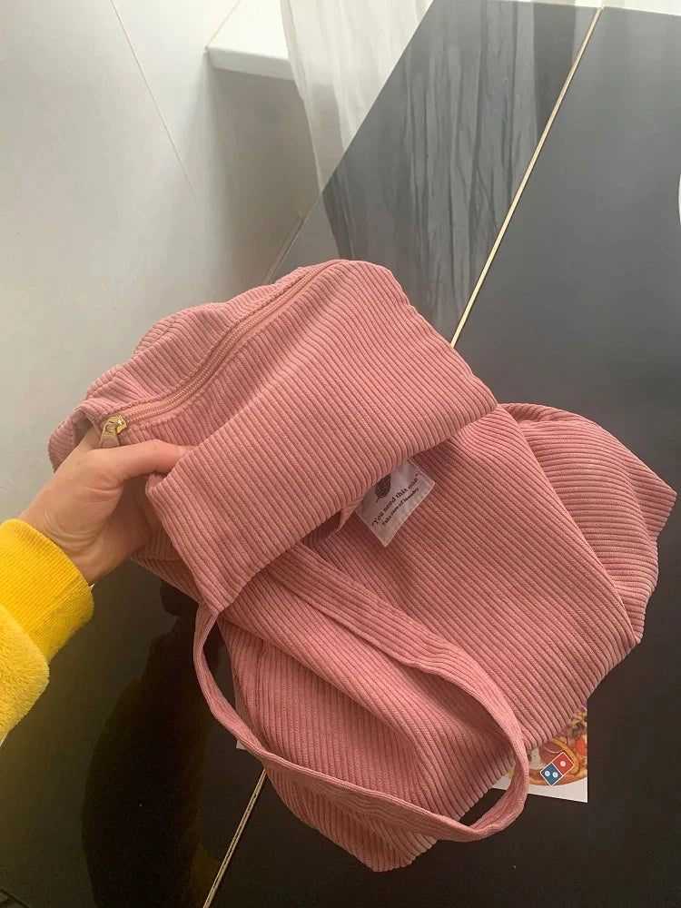JIOMAY Corduroy Totes Bags
