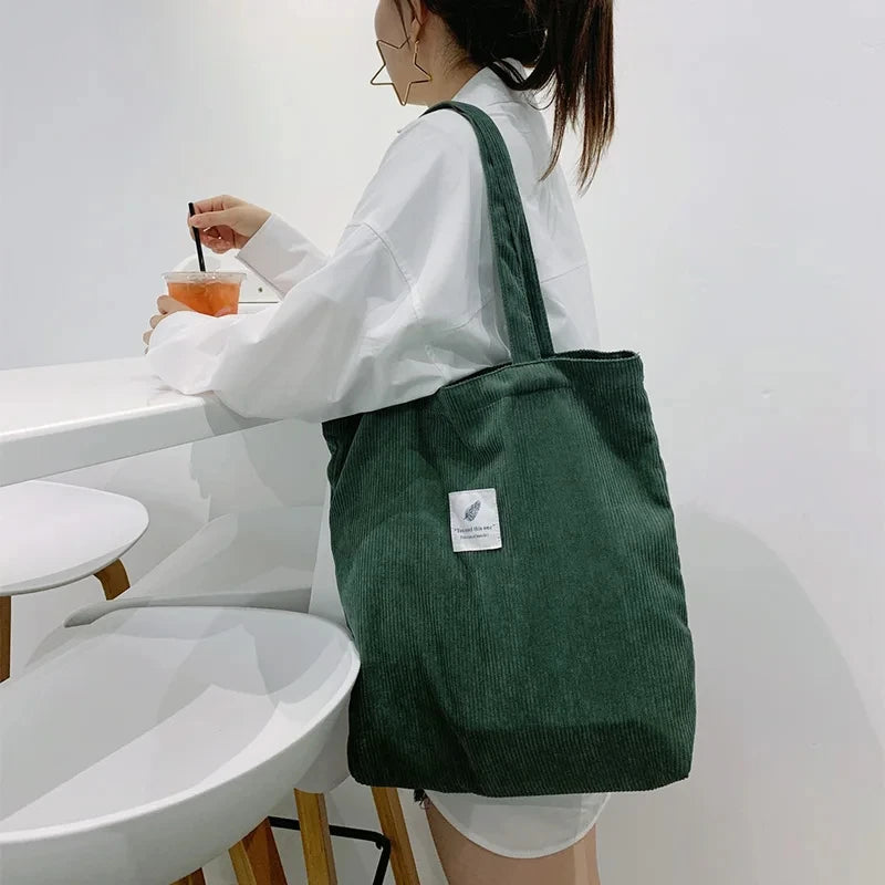 JIOMAY Corduroy Totes Bags