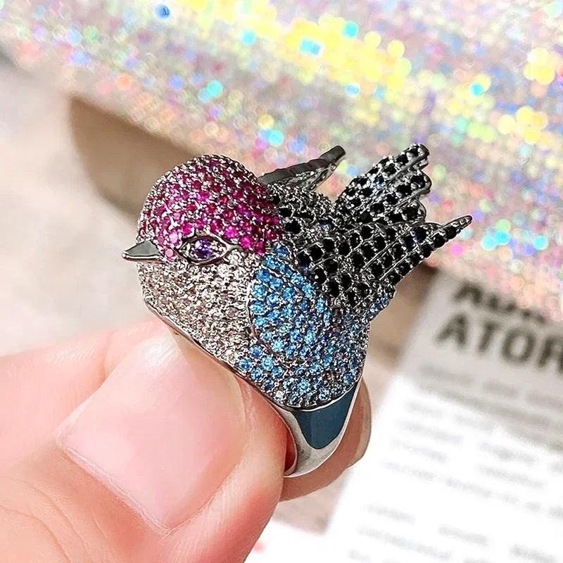 Rainbow Bird Rings