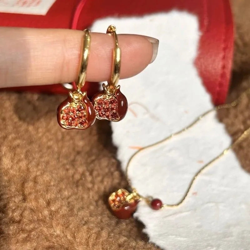 Red Pomegranate Pendant