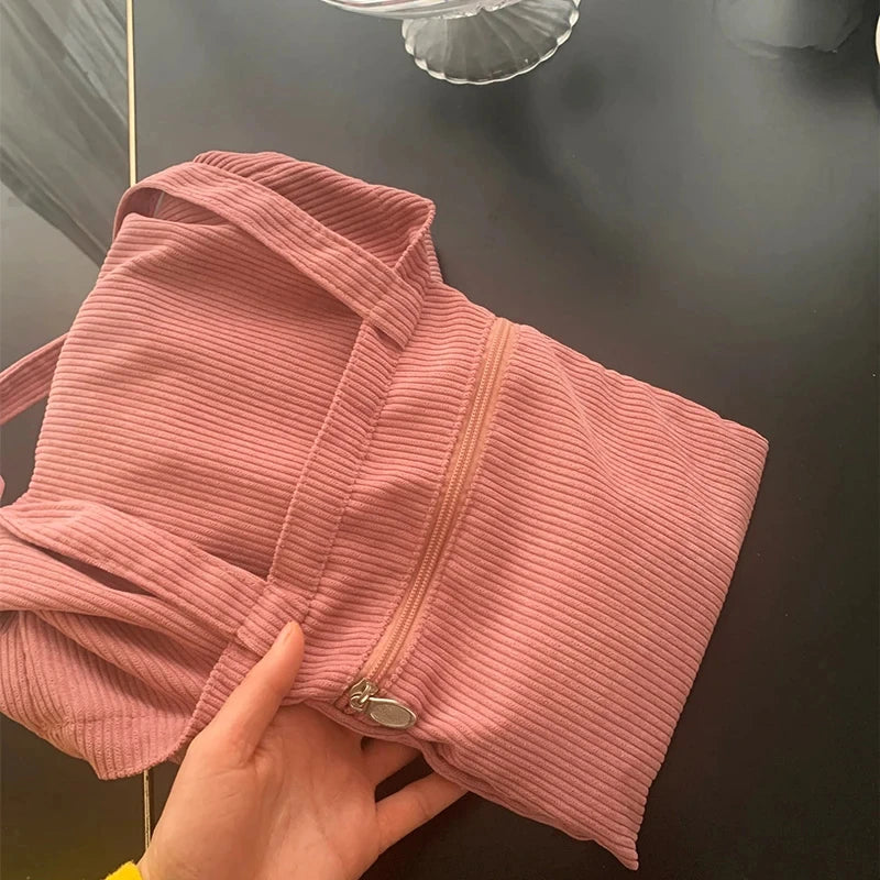 JIOMAY Corduroy Totes Bags