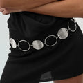 Women Bohemian Metal Wide Belt