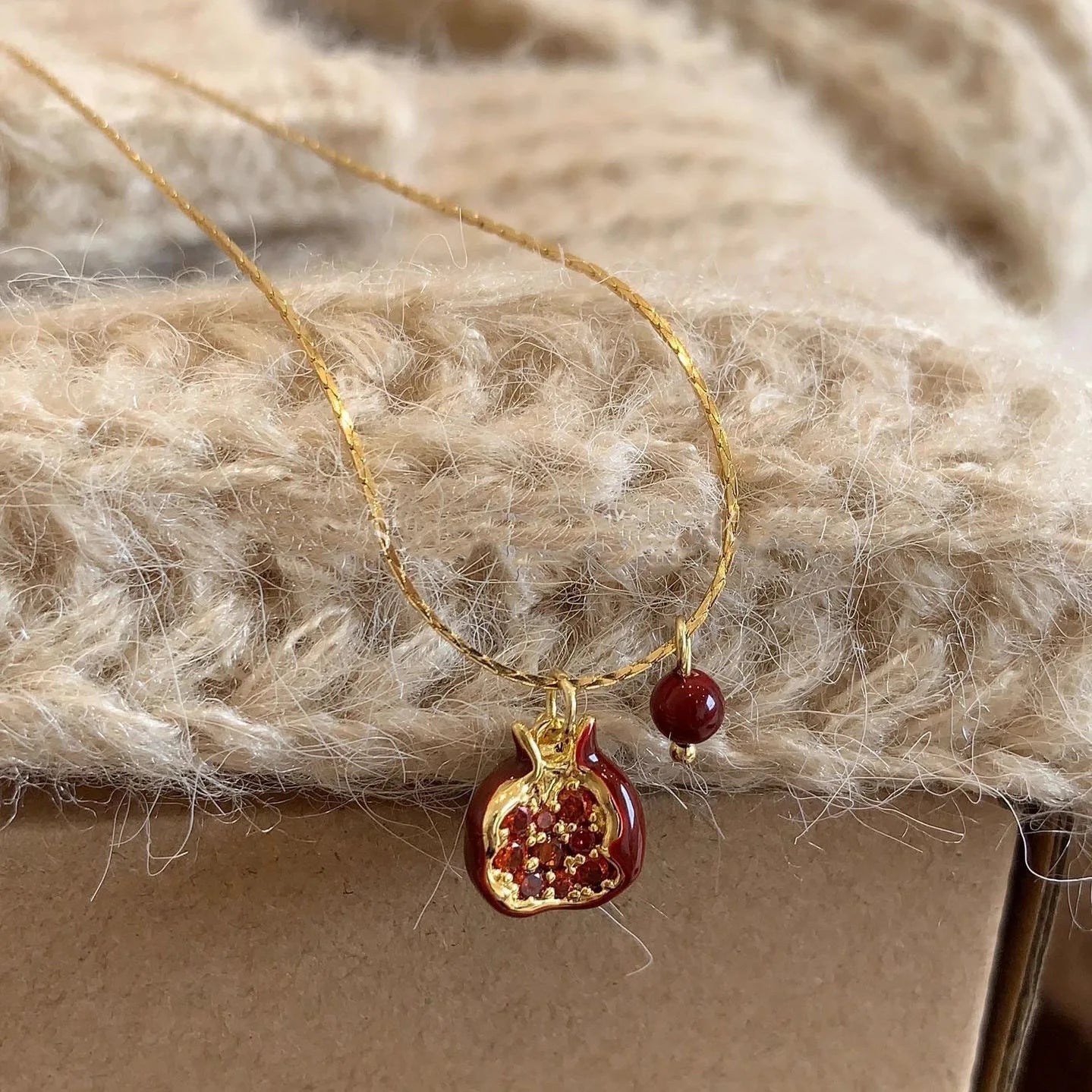 Red Pomegranate Pendant