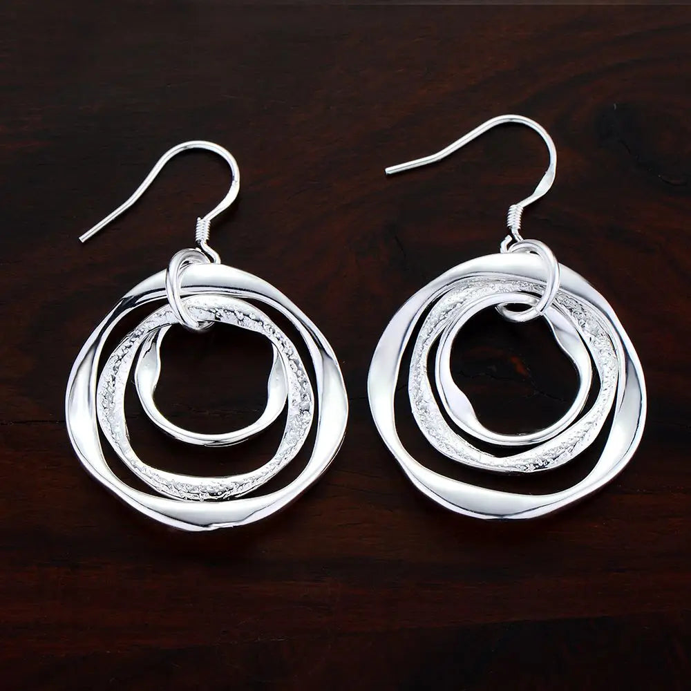 Silver Earrings Elegant