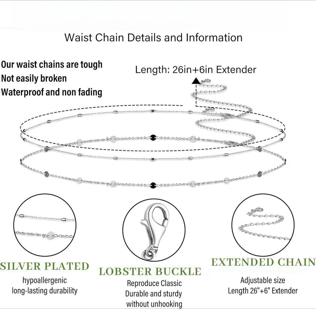 Women Waterproof Body Chain