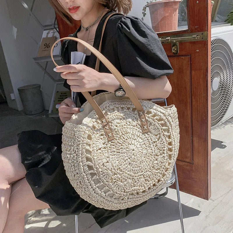 Summer Round Straw Bags
