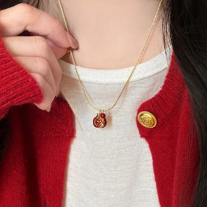 Red Pomegranate Pendant