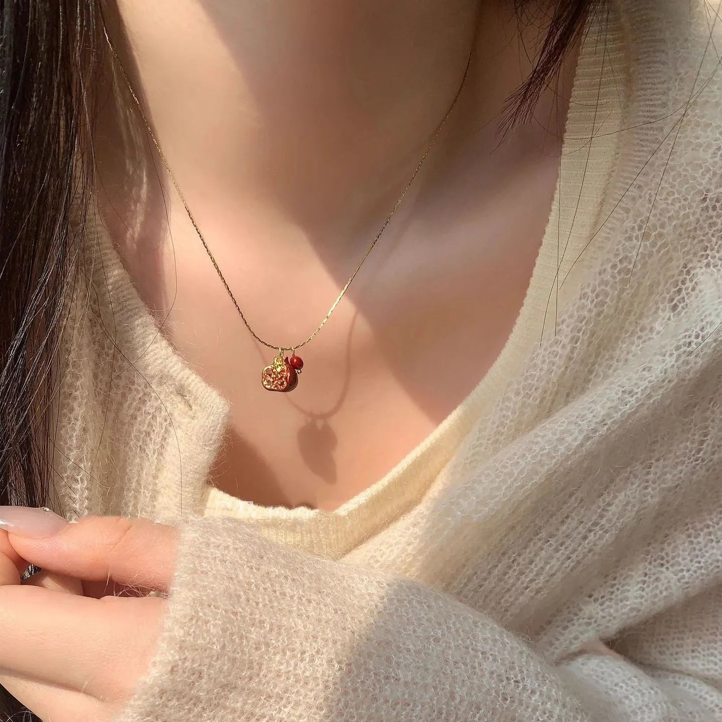 Red Pomegranate Pendant