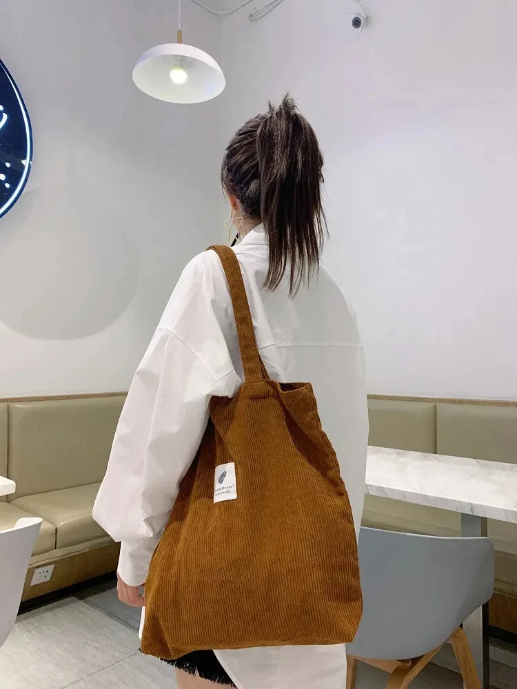 JIOMAY Corduroy Totes Bags
