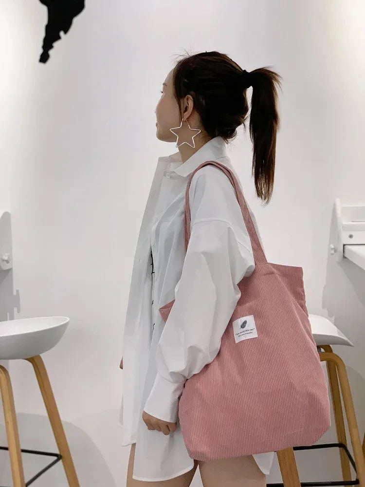 JIOMAY Corduroy Totes Bags