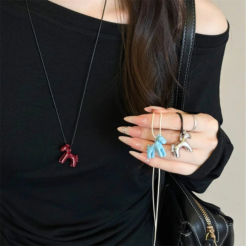 Colorful Horse Pendant