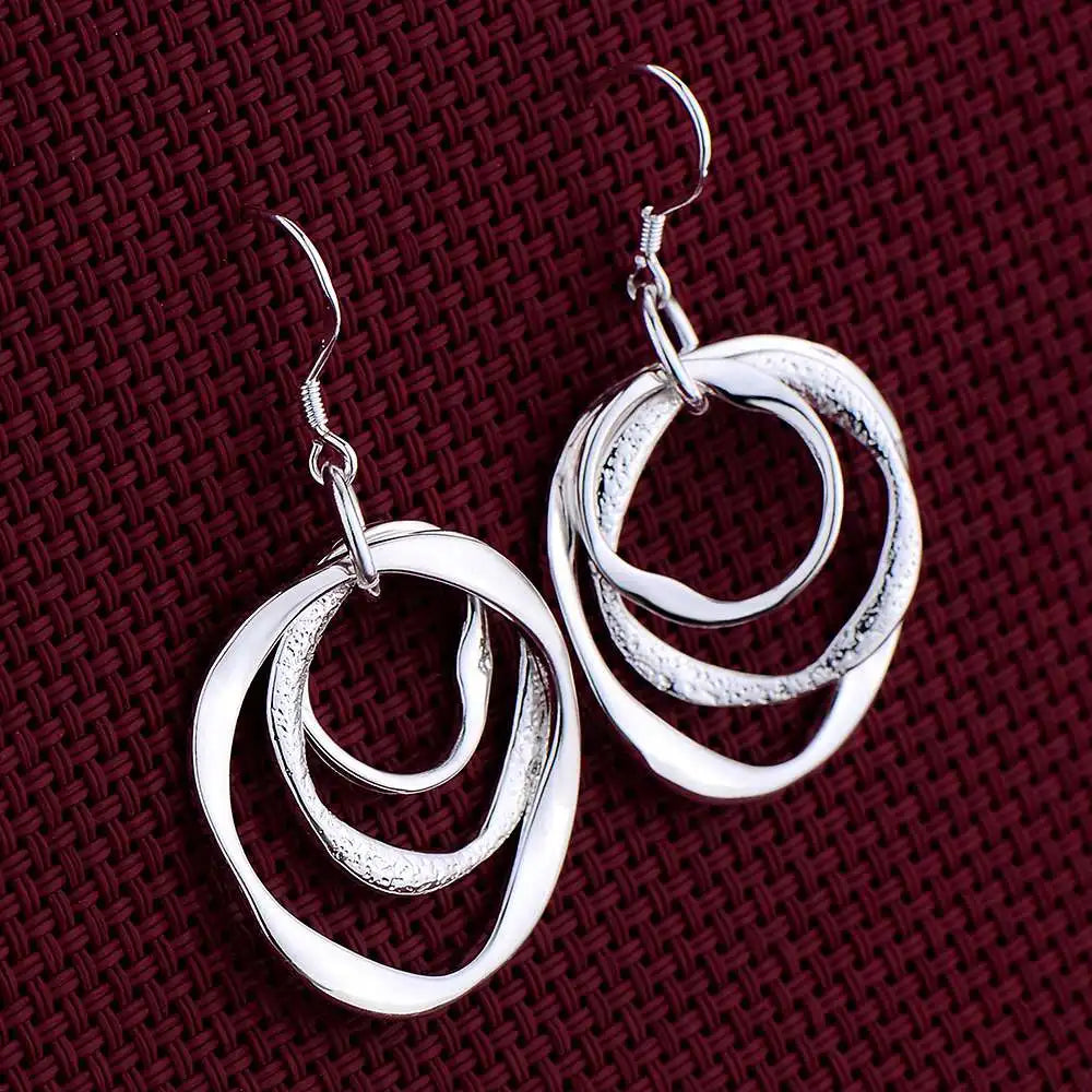 Silver Earrings Elegant