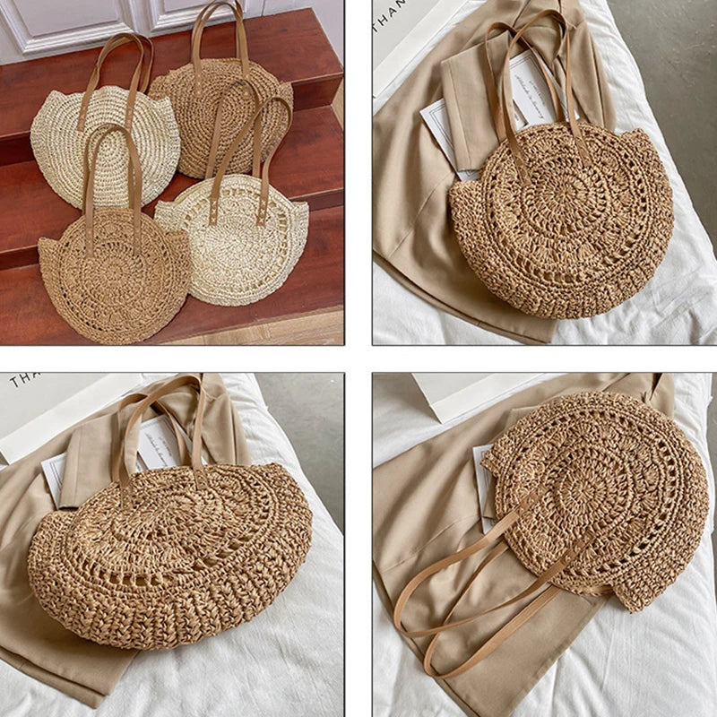 Summer Round Straw Bags