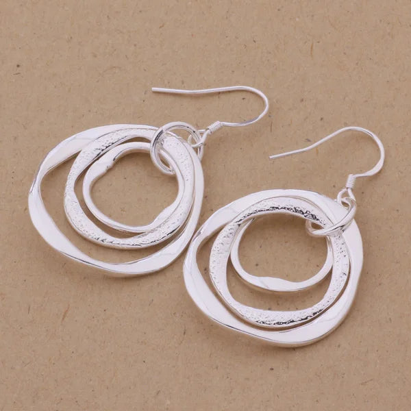 Silver Earrings Elegant