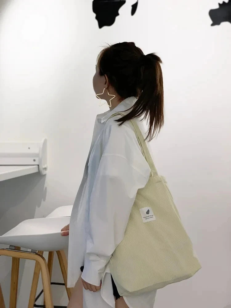 JIOMAY Corduroy Totes Bags