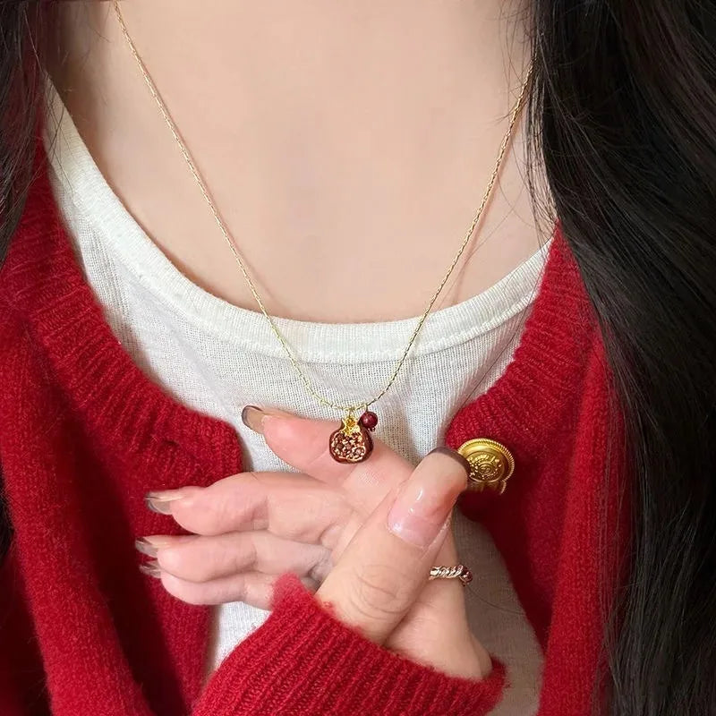 Red Pomegranate Pendant