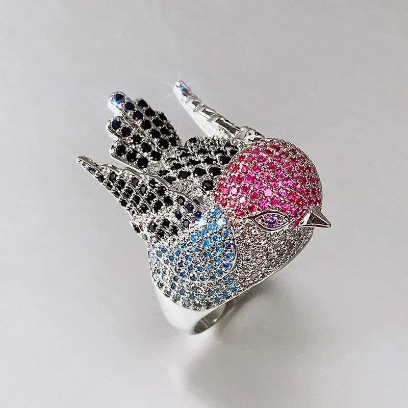 Rainbow Bird Rings