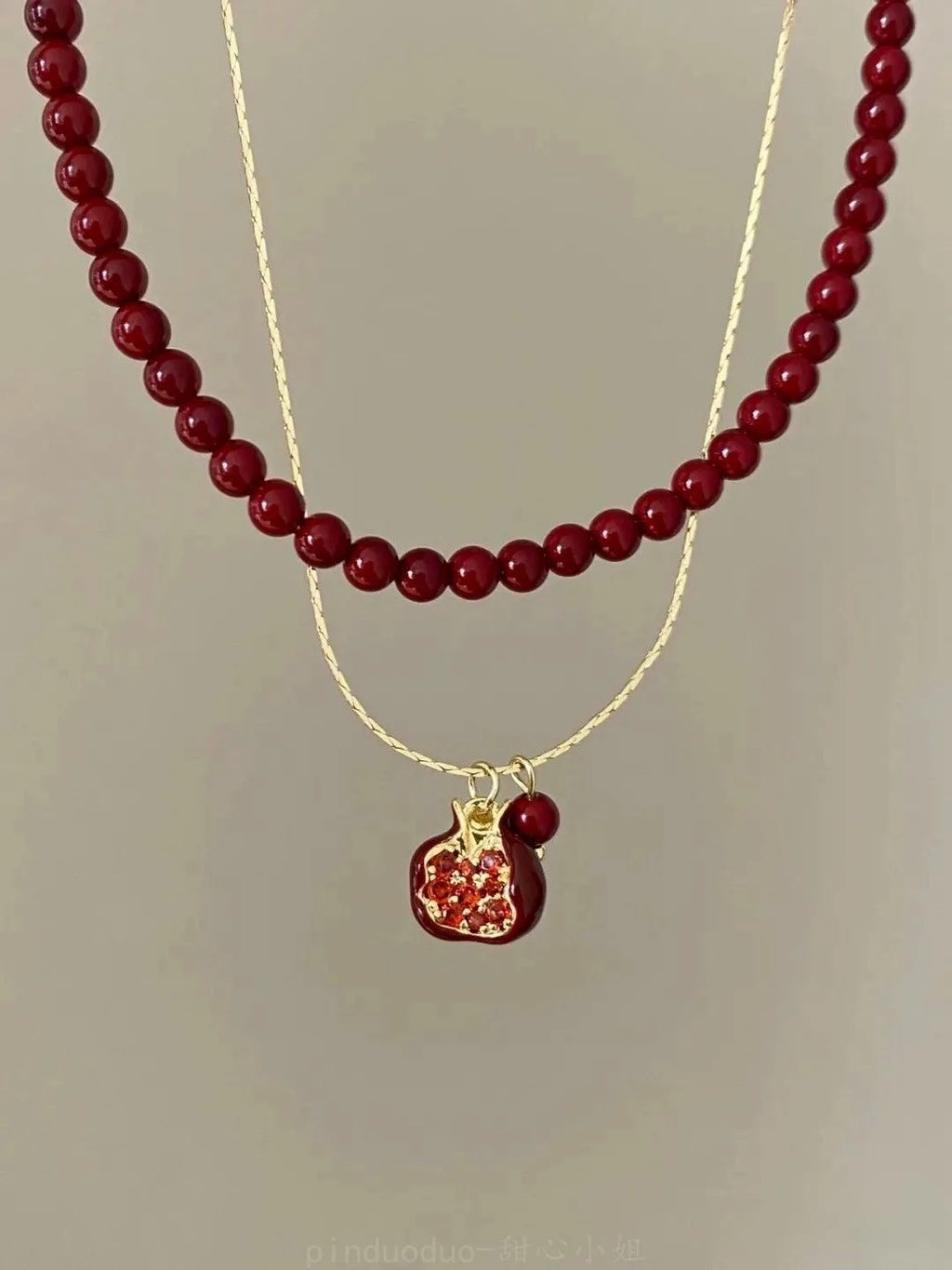 Red Pomegranate Pendant