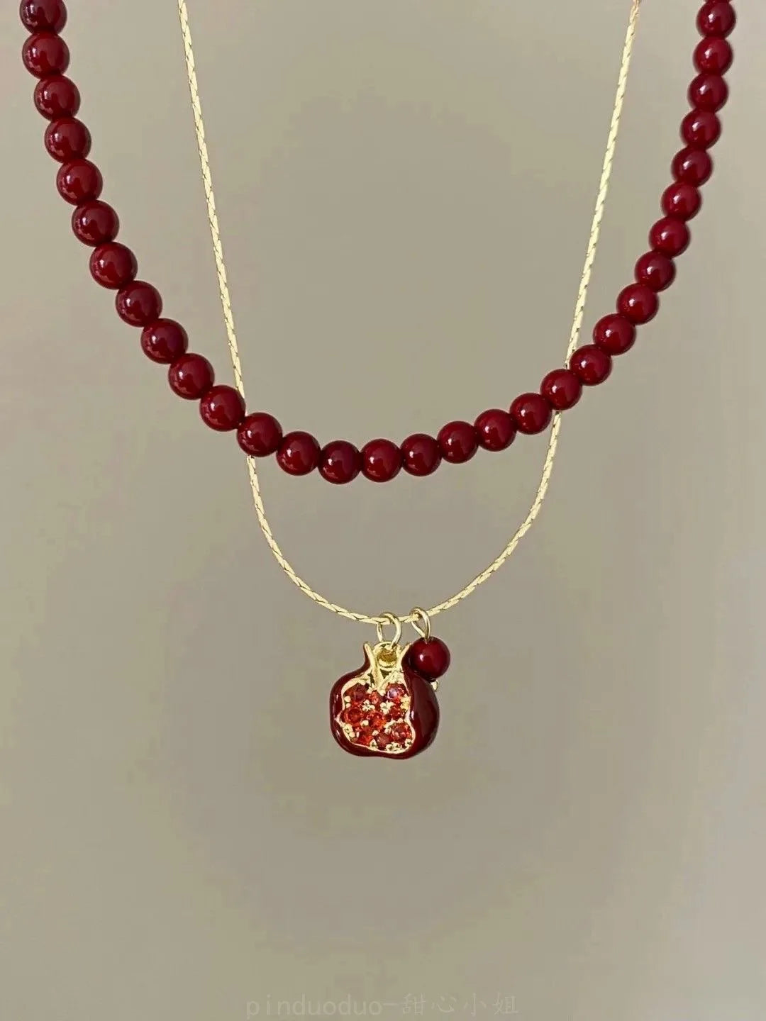 Red Pomegranate Pendant