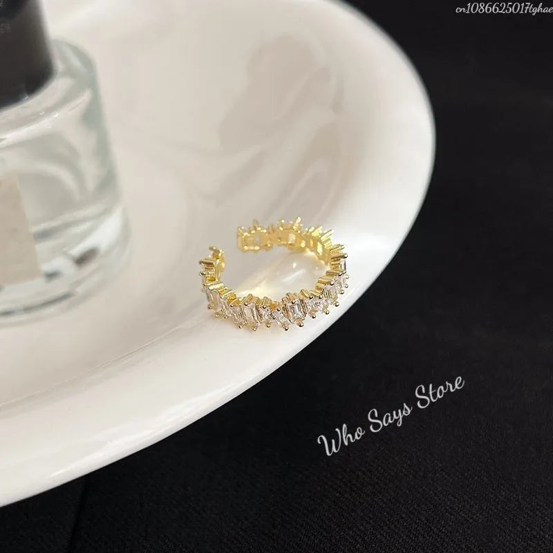 Sparkling Zircon Rings