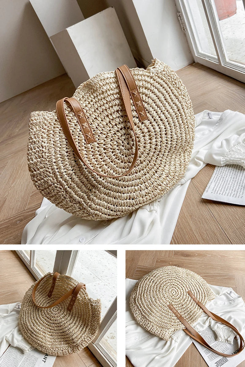 Summer Round Straw Bags