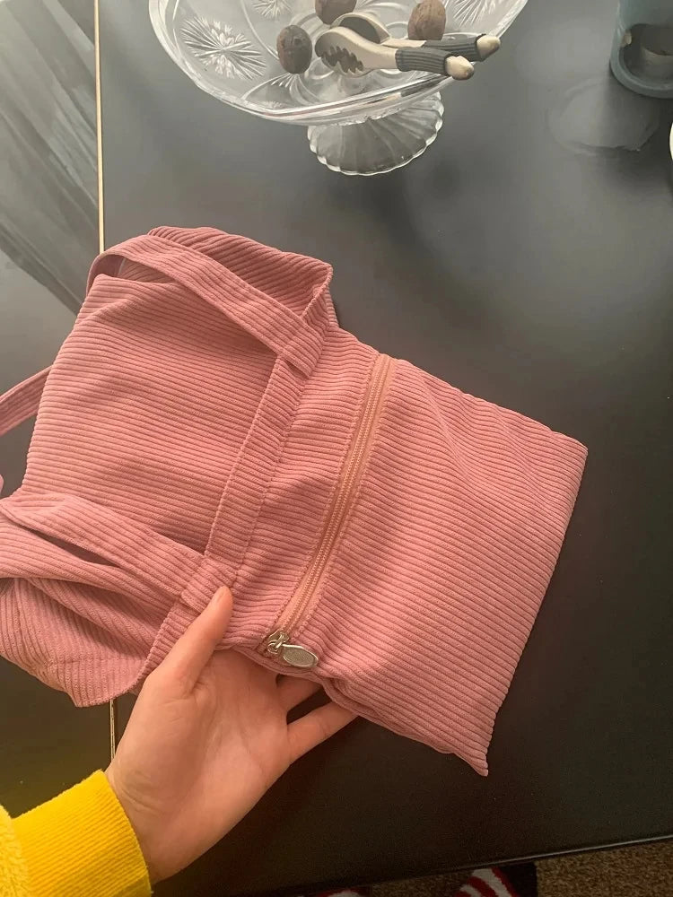JIOMAY Corduroy Totes Bags