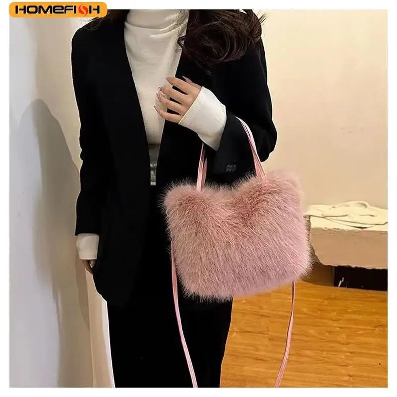 Faux Fur Tote Bag]