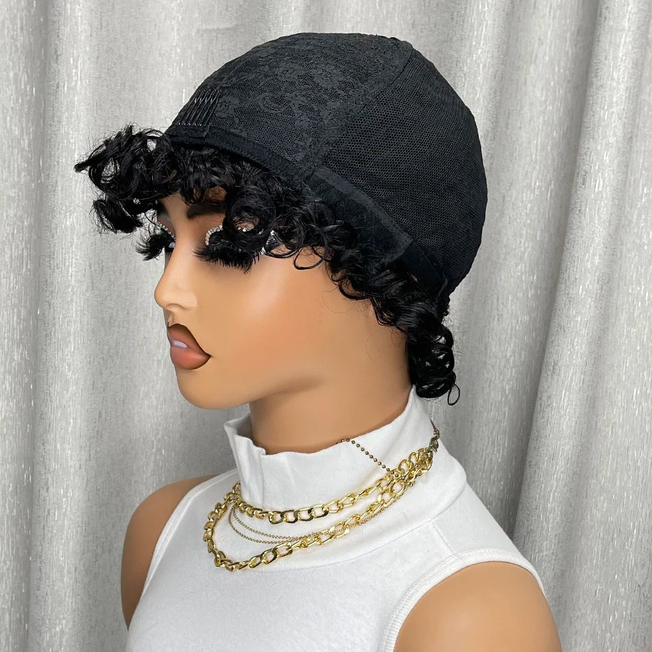 Kinky Curly Human Hair Wig
