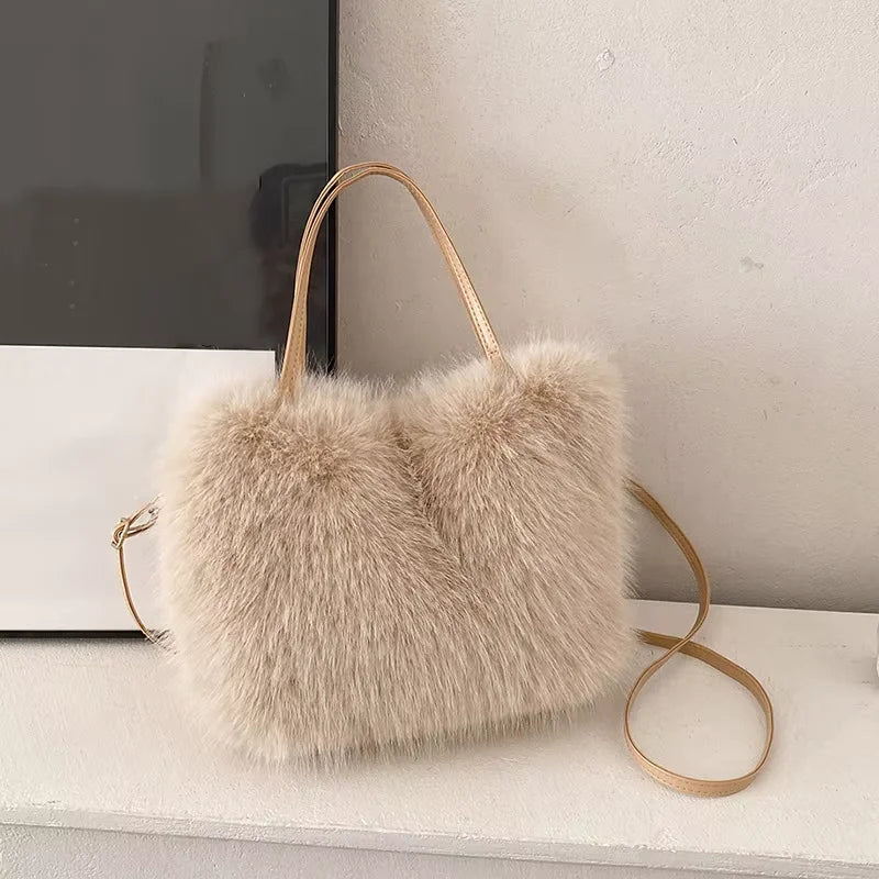 Faux Fur Tote Bag]