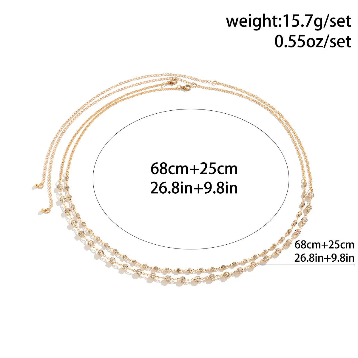 Exquisite Bilayer Bikini Belly Chains