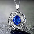 Pendant Flower Sapphire