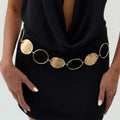 Hollow Out Round Waist Chain