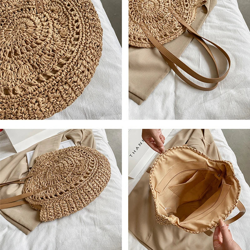 Summer Round Straw Bags