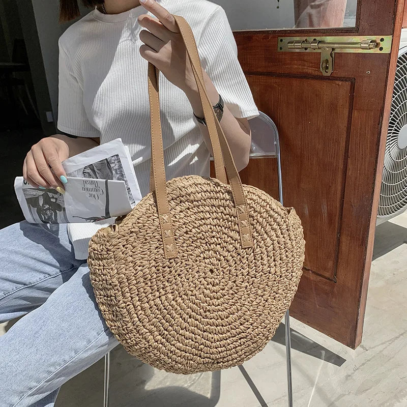 Summer Round Straw Bags