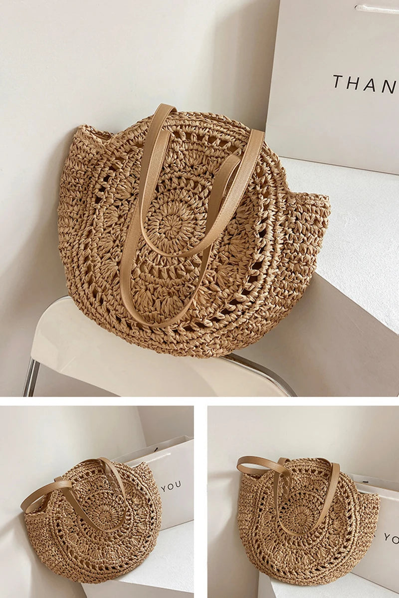 Summer Round Straw Bags