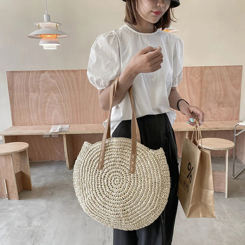 Summer Round Straw Bags