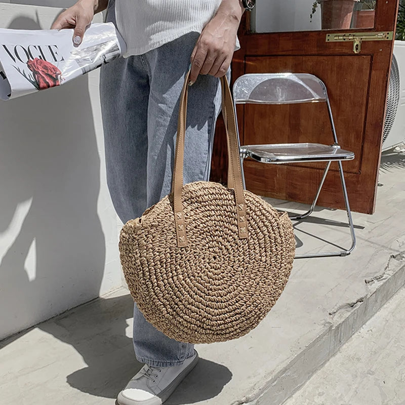 Summer Round Straw Bags