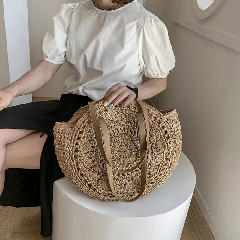 Summer Round Straw Bags