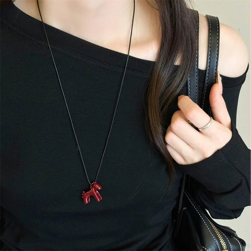 Colorful Horse Pendant