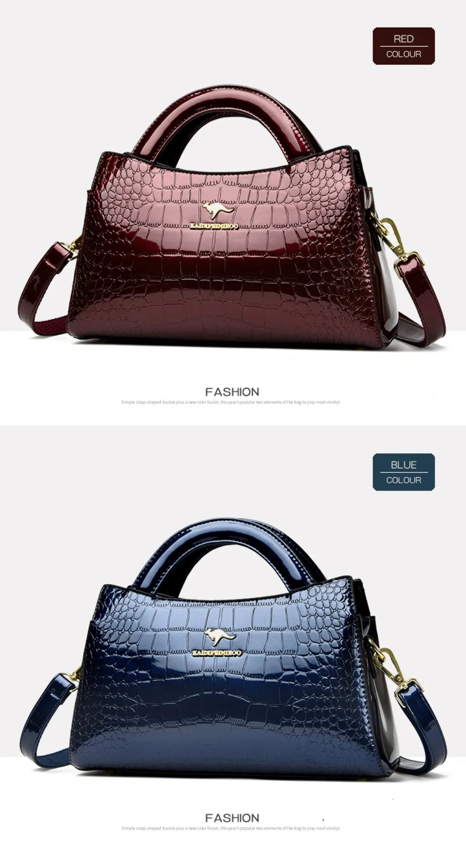 Kangaroo Brand Alligator Bags