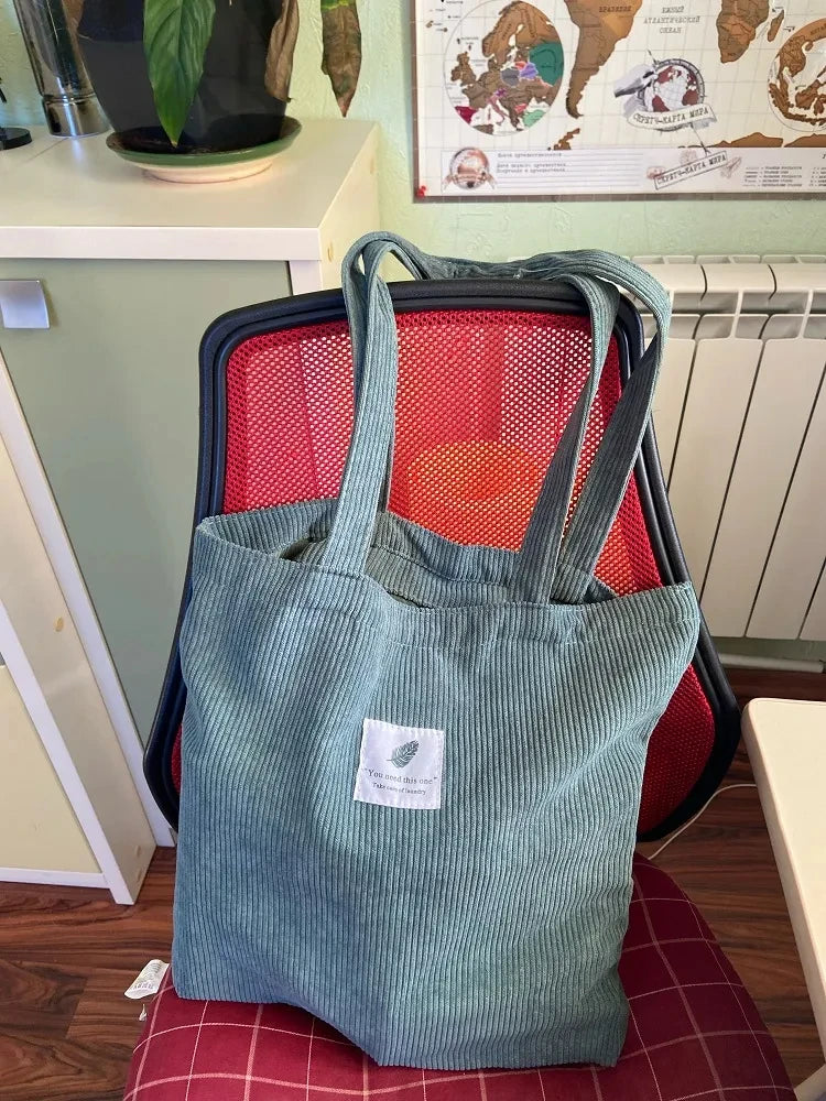 JIOMAY Corduroy Totes Bags