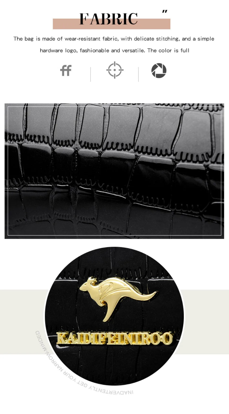 Kangaroo Brand Alligator Bags